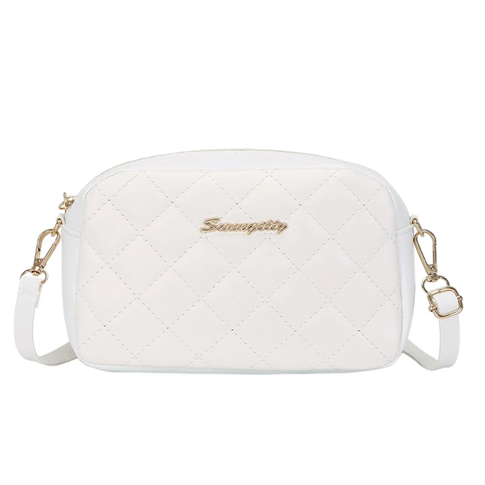 Bolso bandolera pequeño con borla - Blanco