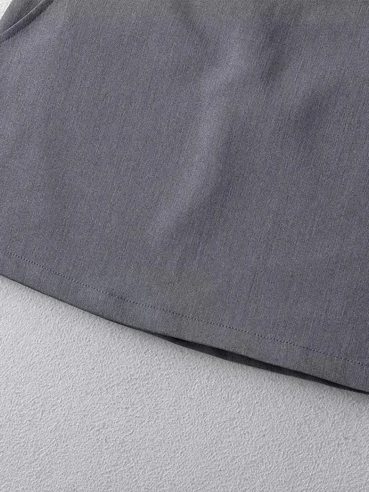 Minifalda Acampanada con Cremallera