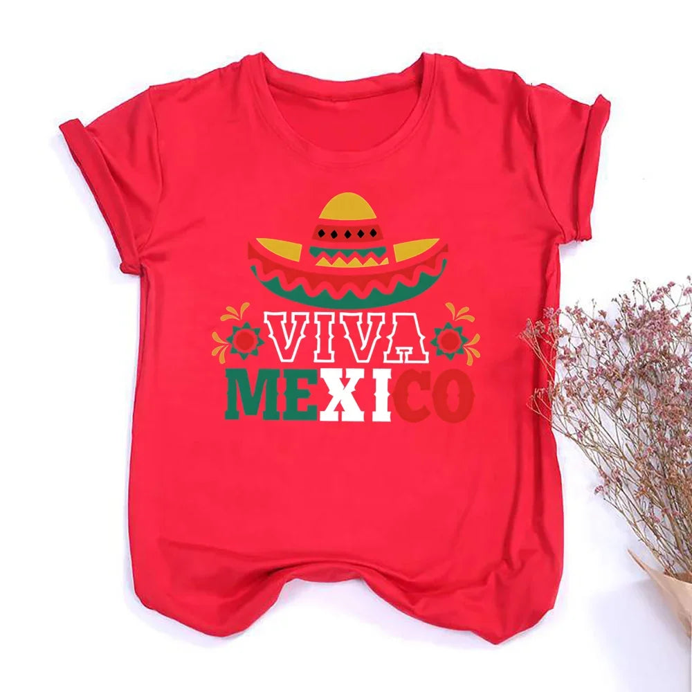 Camiseta con Estampado Gráfico de Viva México