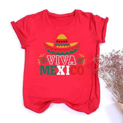 Camiseta con Estampado Gráfico de Viva México