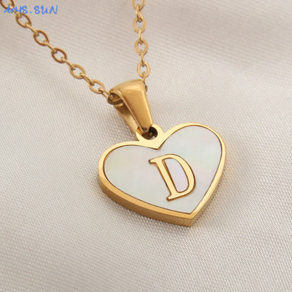 Collar Con Inicial De Corazón
