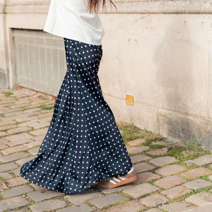 Falda Larga de Satén