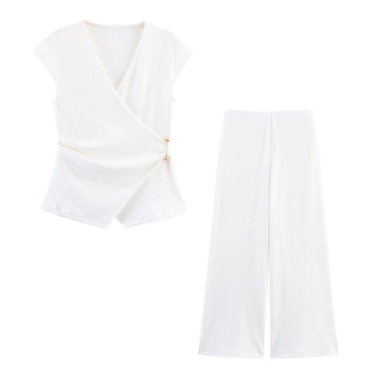 Conjunto de Top sin Mangas y Pantalon