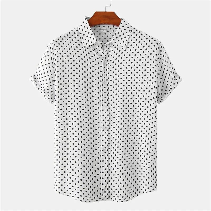 Camisa Hawaiana De Puntos