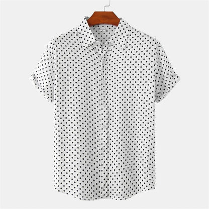 Camisa Hawaiana De Puntos