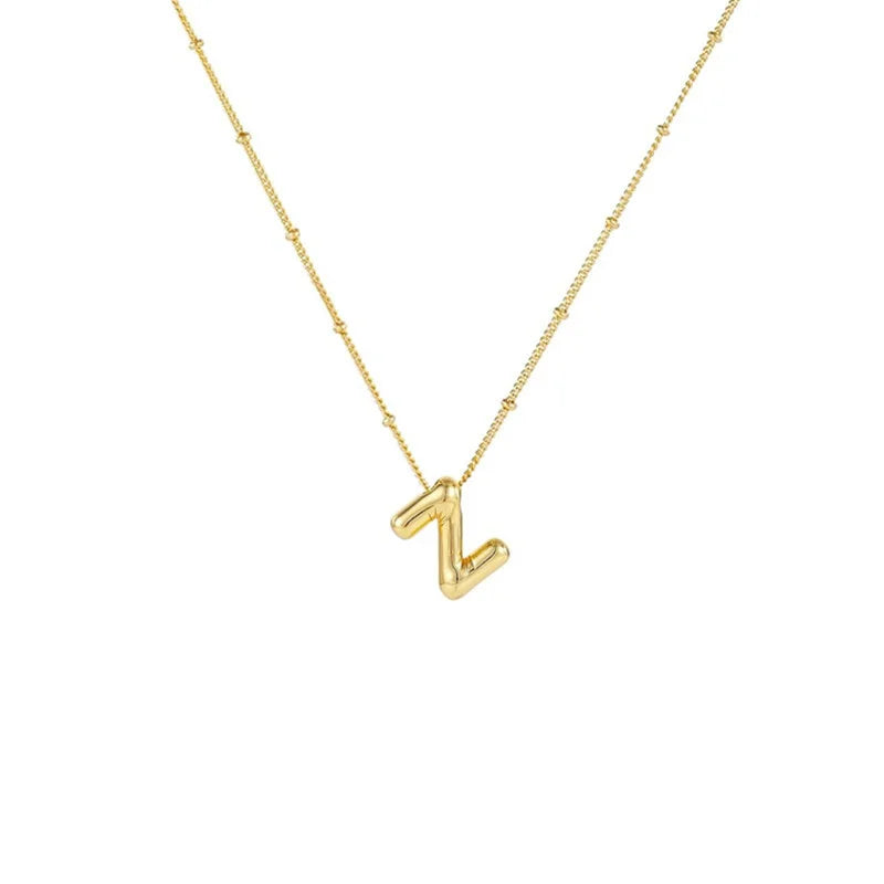 Collar Con Colgante De Letra