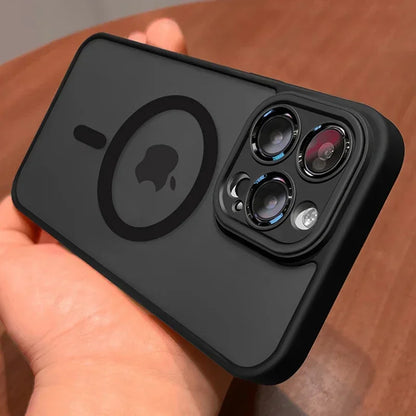 Funda magnética mate translúcida compatible con MagSafe para iPhone - foto 1