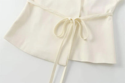 Conjunto de Pantalón y Top sin Mangas con Cuello en V