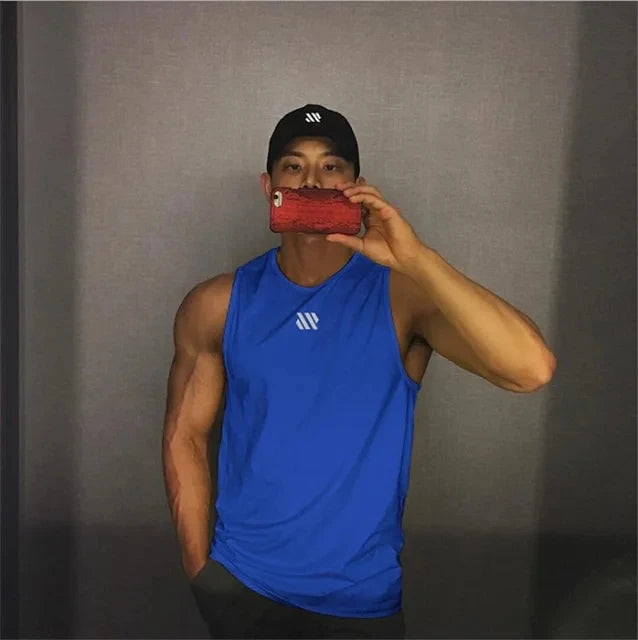 2024 Camiseta sin mangas para gimnasio y fitness para hombre, camiseta sin mangas para Fitness, chaleco deportivo transpirable de malla para hombre, camiseta interior para gimnasio, chaleco para correr para hombre