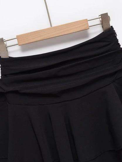 Falda Corta de Cintura Media