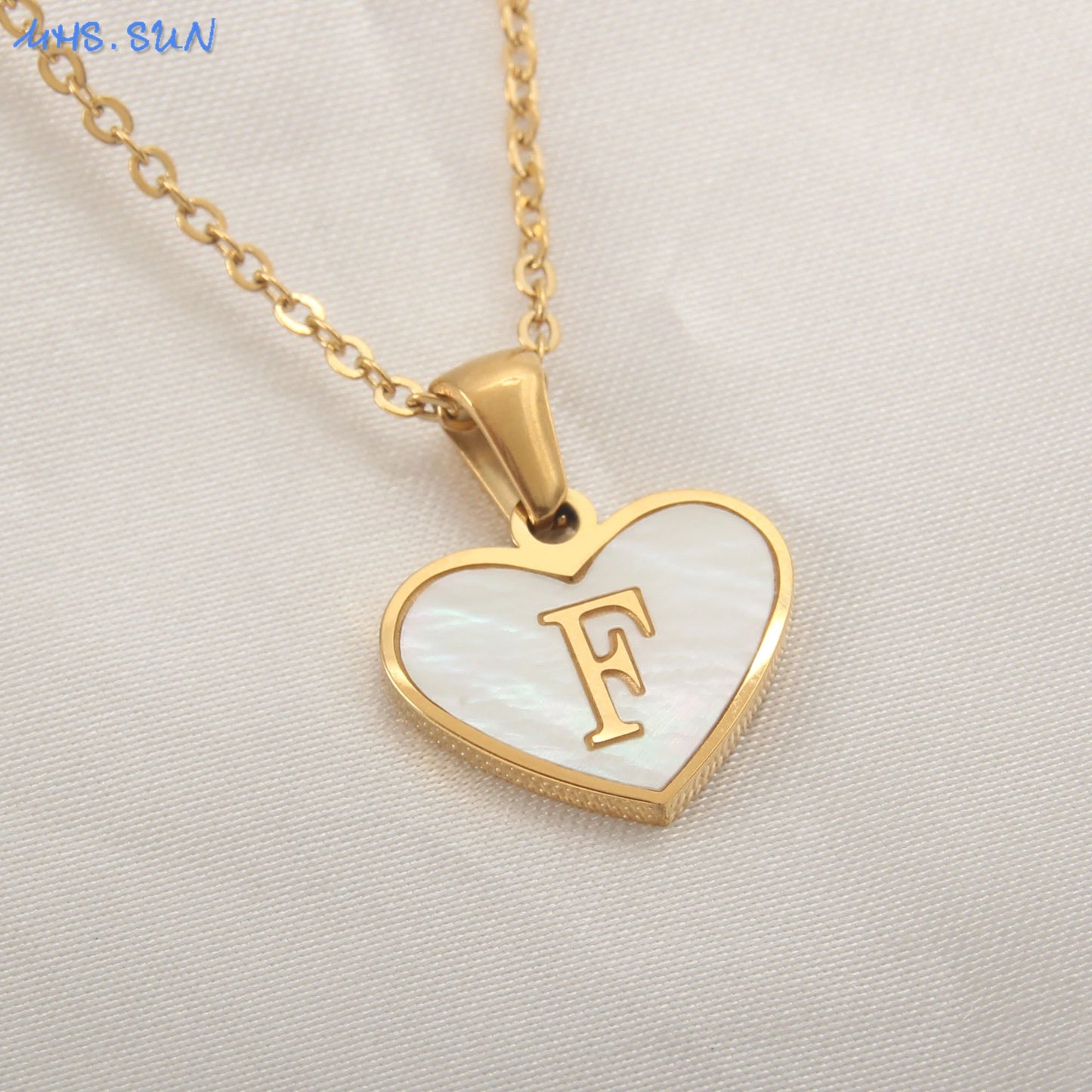 Collar Con Inicial De Corazón