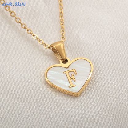 Collar Con Inicial De Corazón