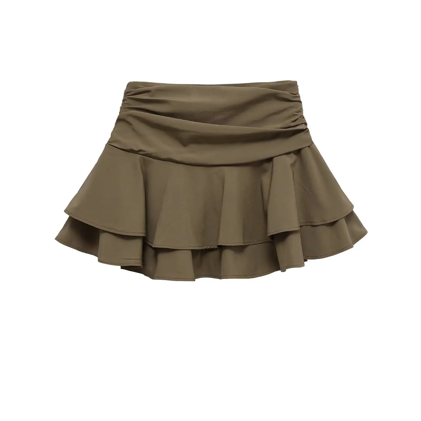 Falda Corta de Cintura Media