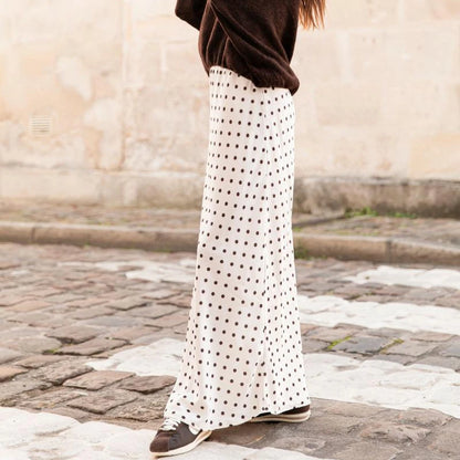 Falda Larga de Satén