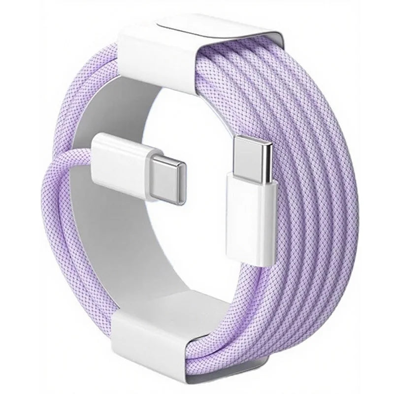 Cable USB-C a USB-C de 60 W carga rápida - Morado / 1 m / USB-C a USB-C