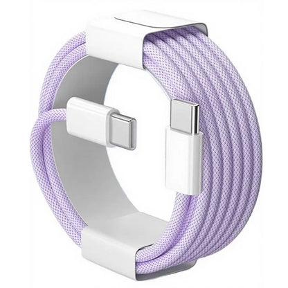 Cable USB-C a USB-C de 60 W carga rápida - Morado / 1 m / USB-C a USB-C