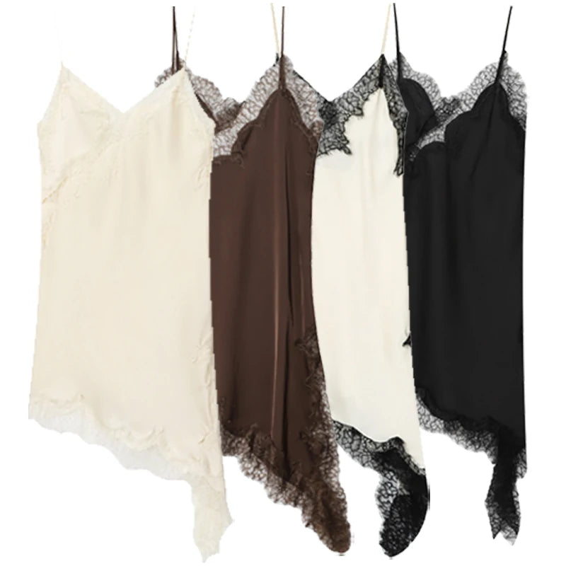 Vestido Asimétrico de Encaje