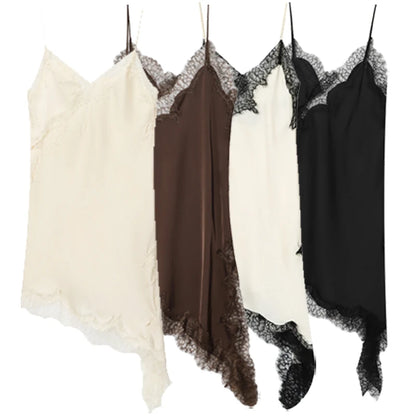 Vestido Asimétrico de Encaje