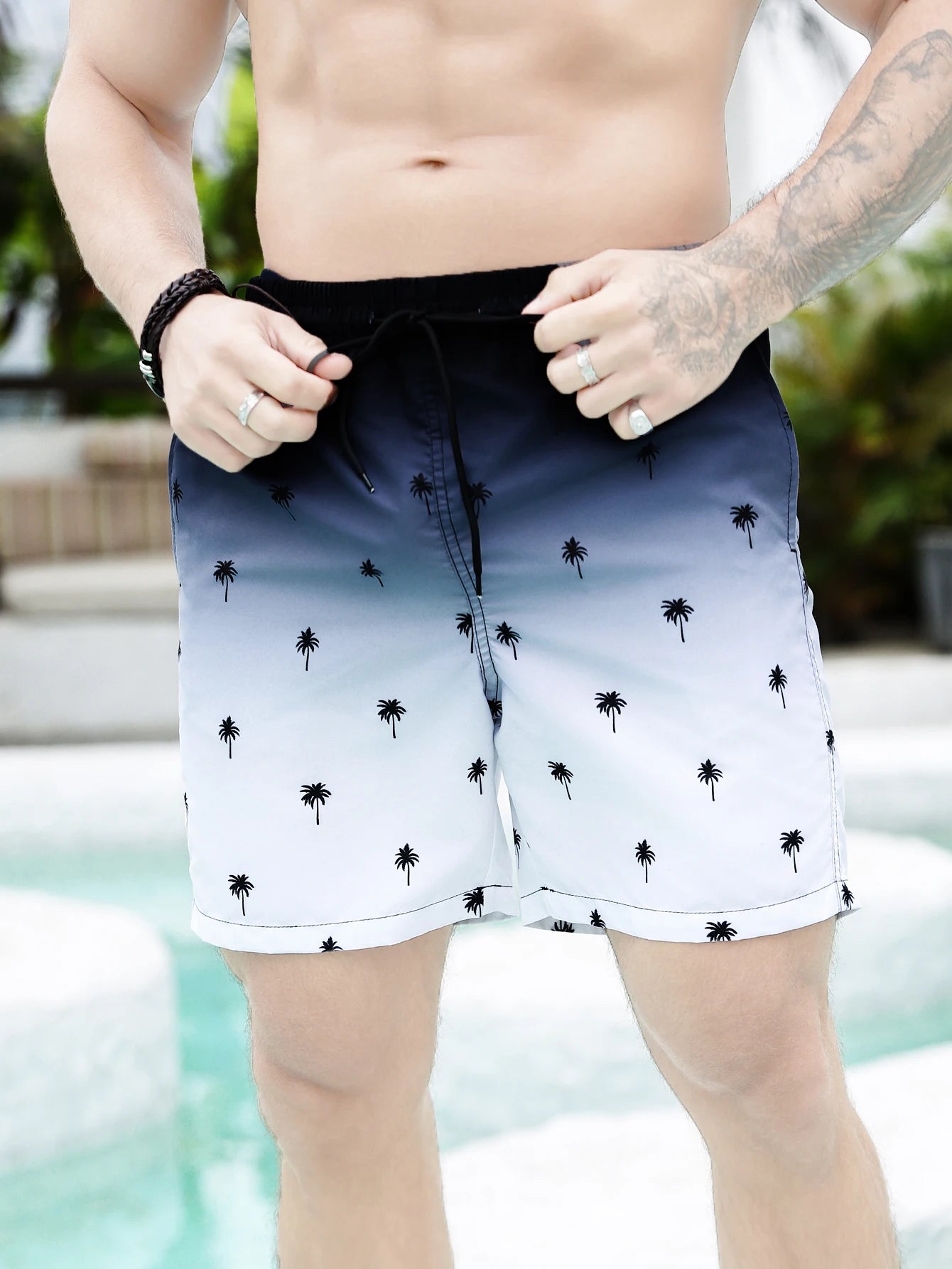 Shorts de playa con estampado