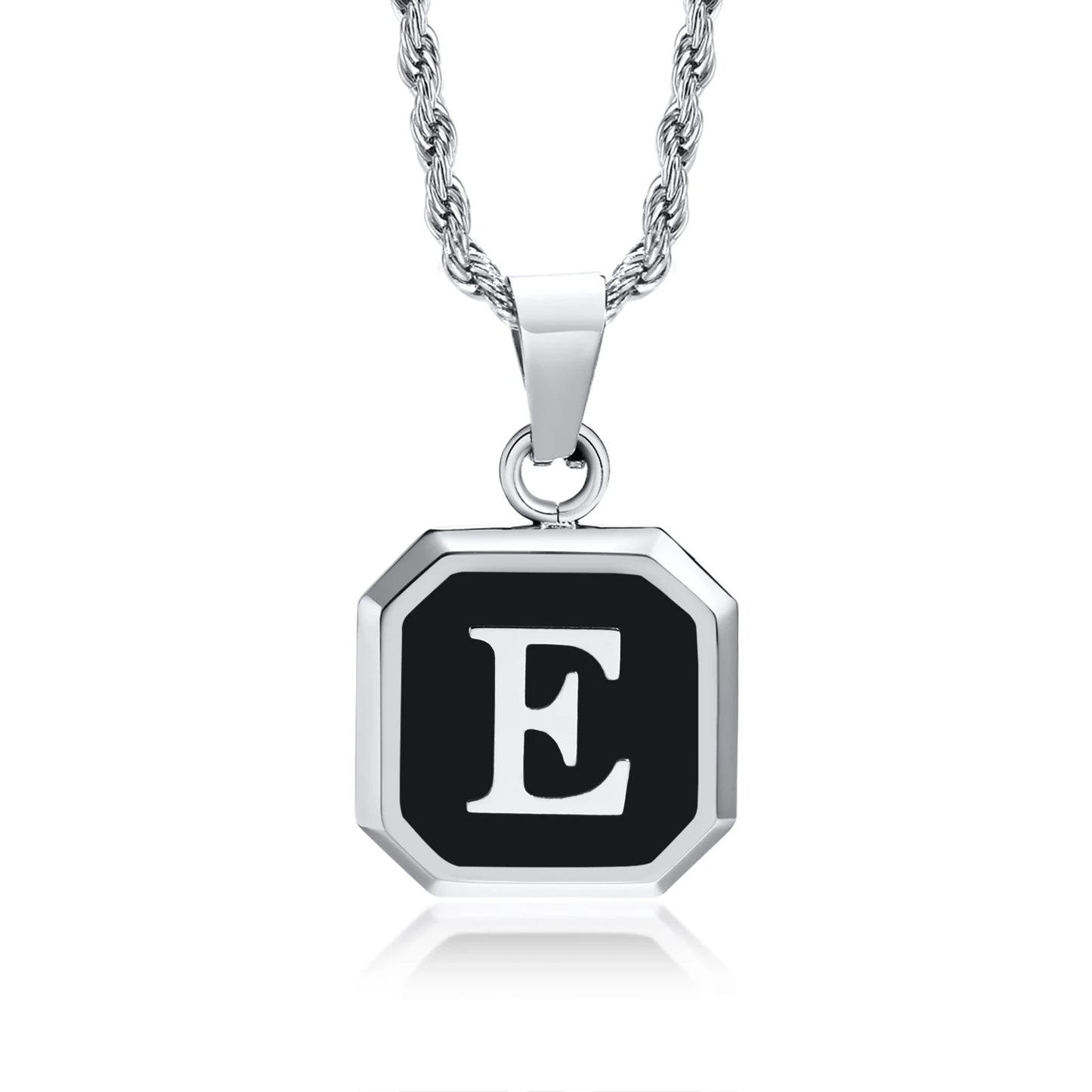 Collar Cuadrado Con Iniciales