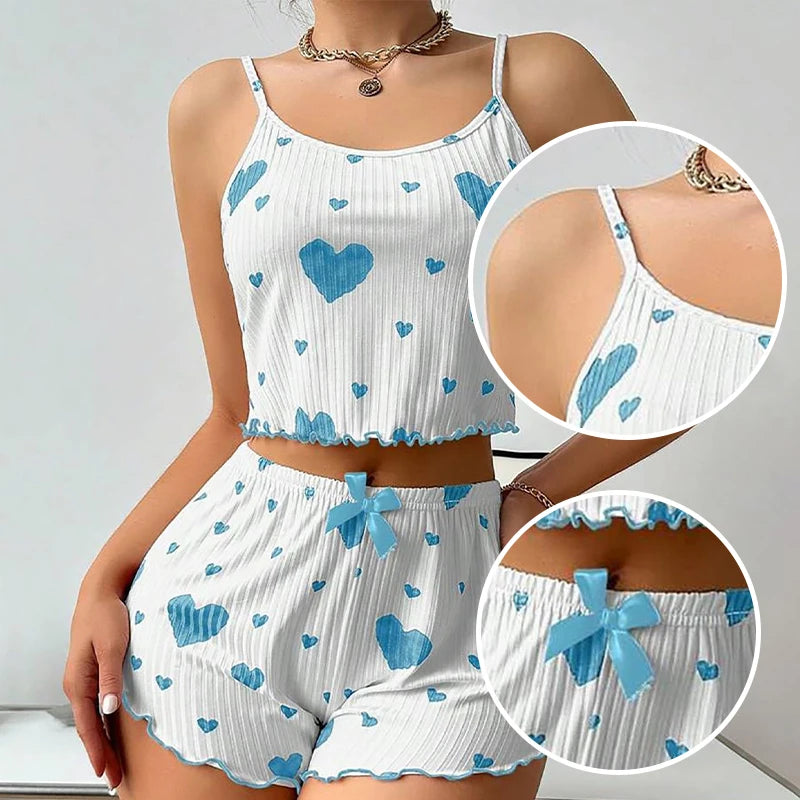 Conjunto de Pijama con Corazones