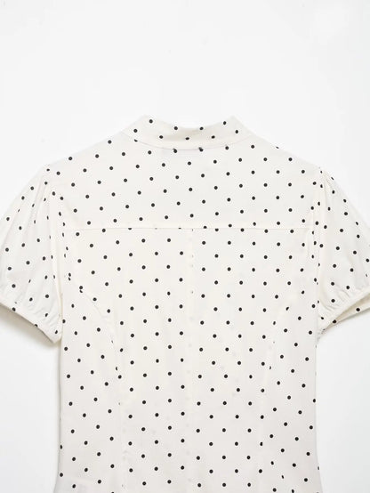 Blusa Con Estampado de Lunares