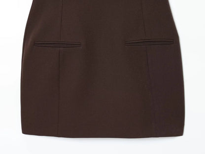 Minivestido Elegante De Manga Corta