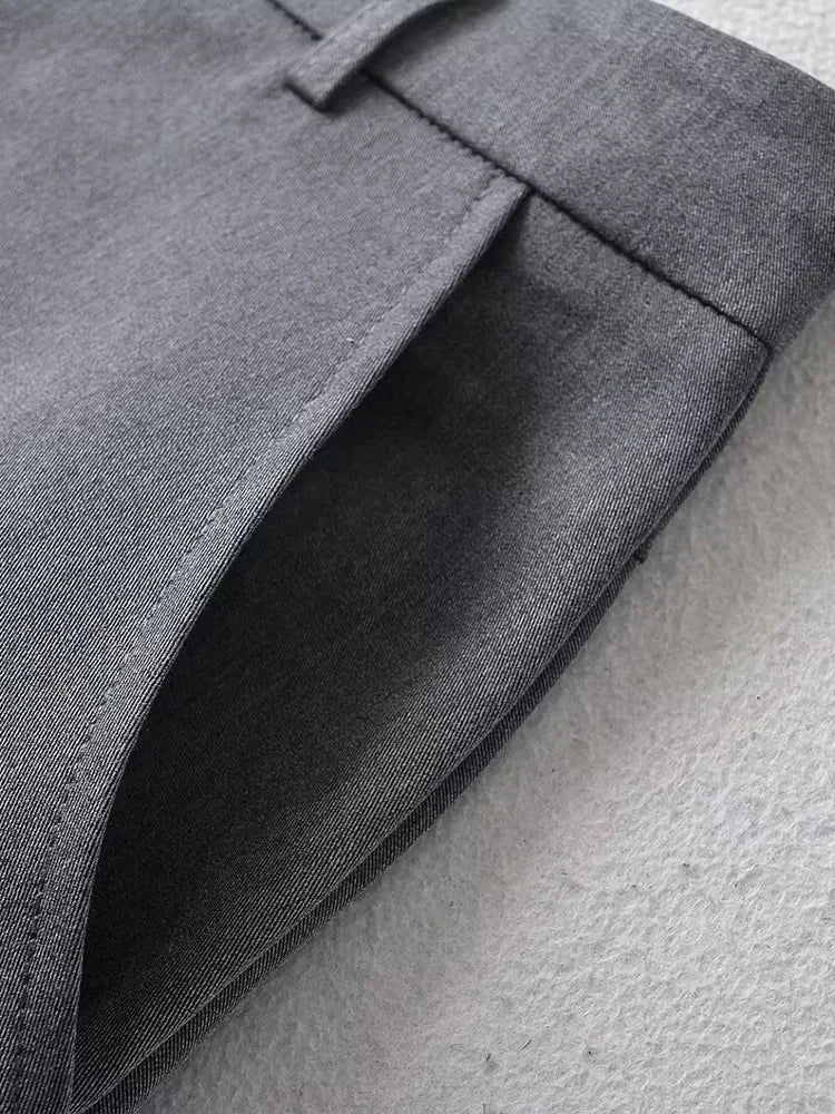 Minifalda Acampanada con Cremallera