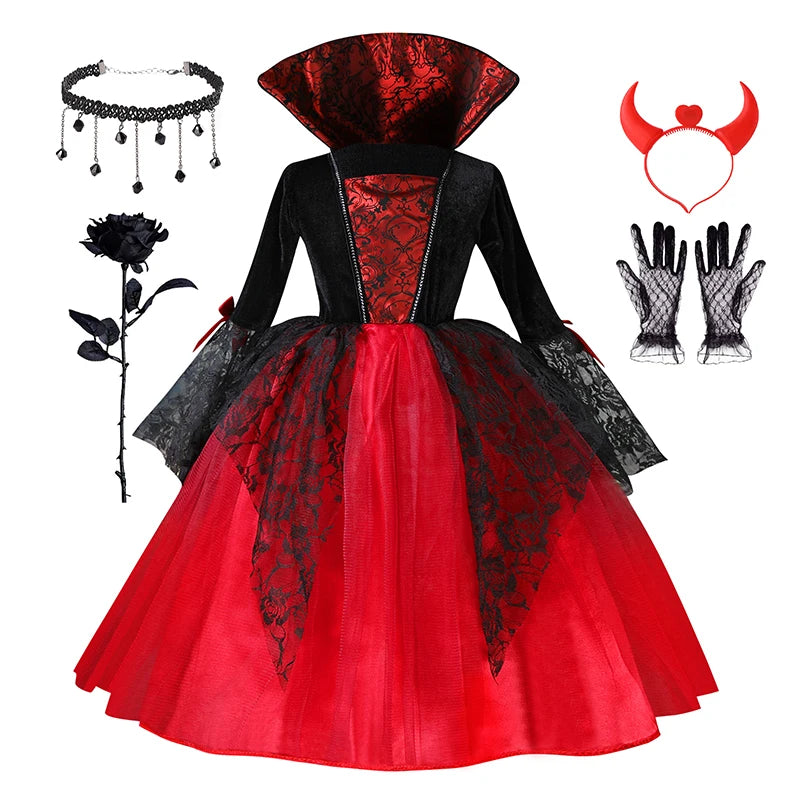 Disfraz de Vampiresa para Niñas