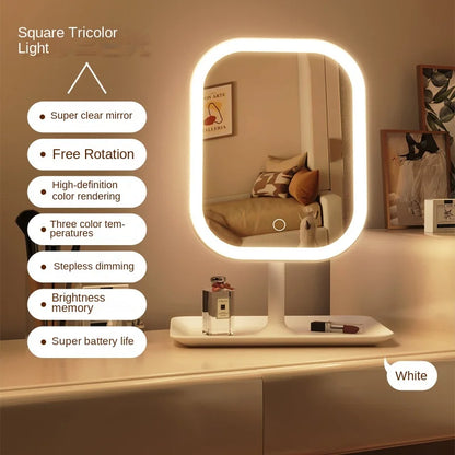 Espejo de tocador con luz LED táctil de 3 tonos - foto 5