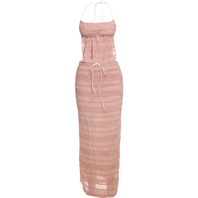 Conjunto Con Espalda Descubierta