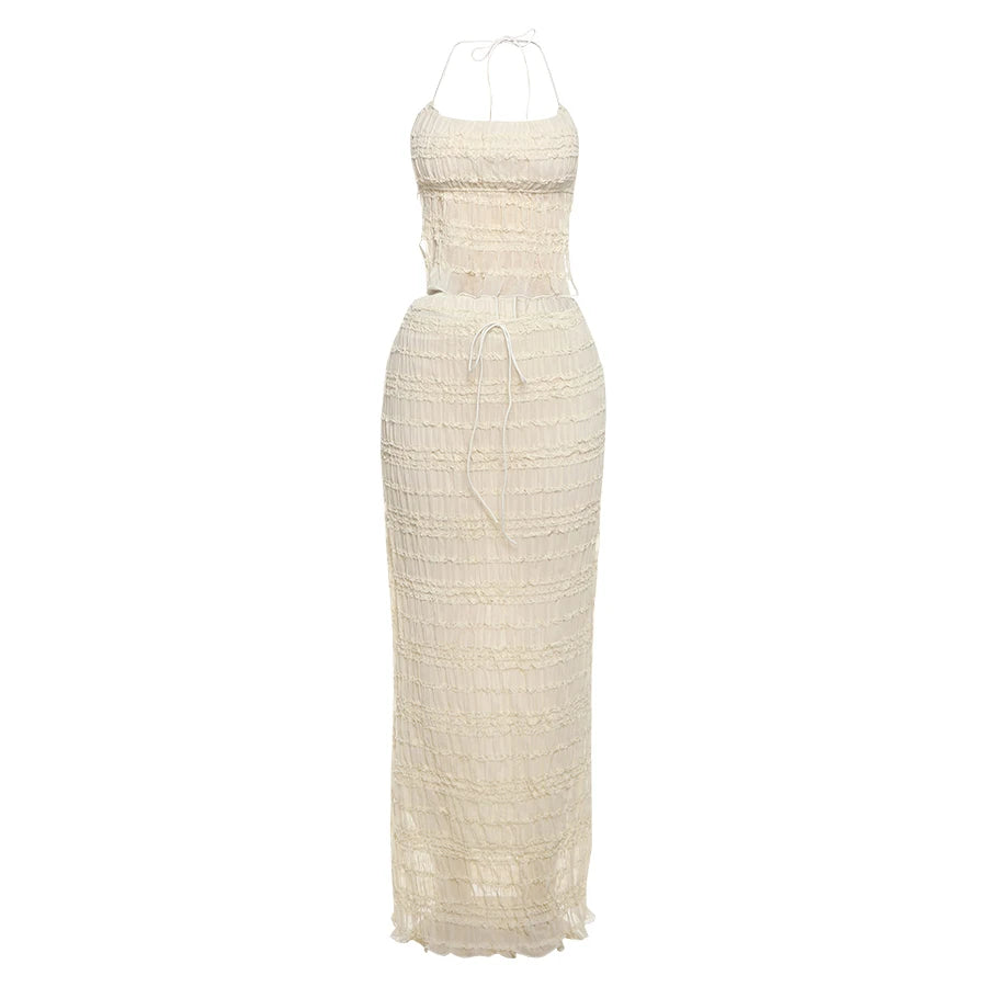 Conjunto Con Espalda Descubierta