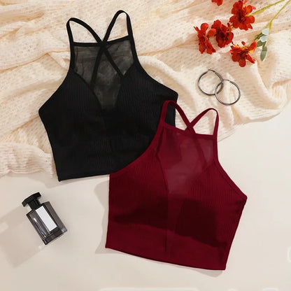 Camisola de malla Bralette