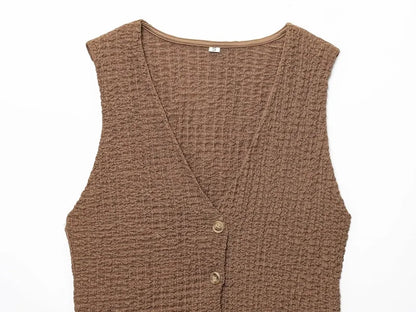 Conjunto de Pantalon y Chaleco sin Mangas