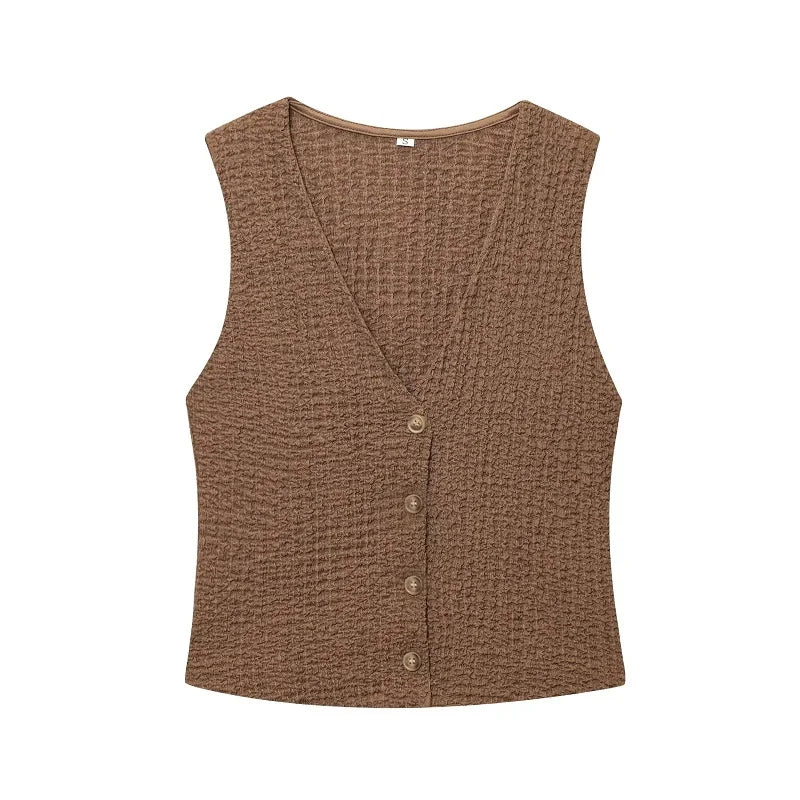 Conjunto de Pantalon y Chaleco sin Mangas