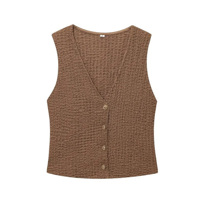 Conjunto de Pantalon y Chaleco sin Mangas