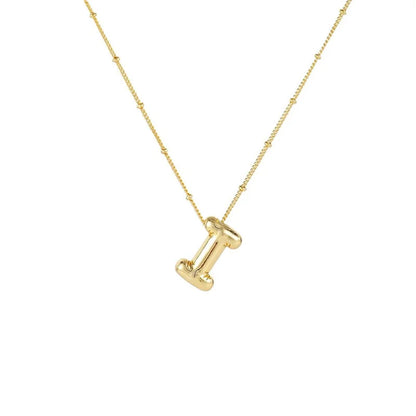Collar Con Colgante De Letra