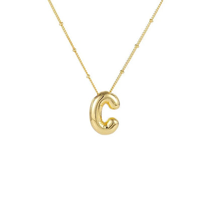 Collar Con Colgante De Letra