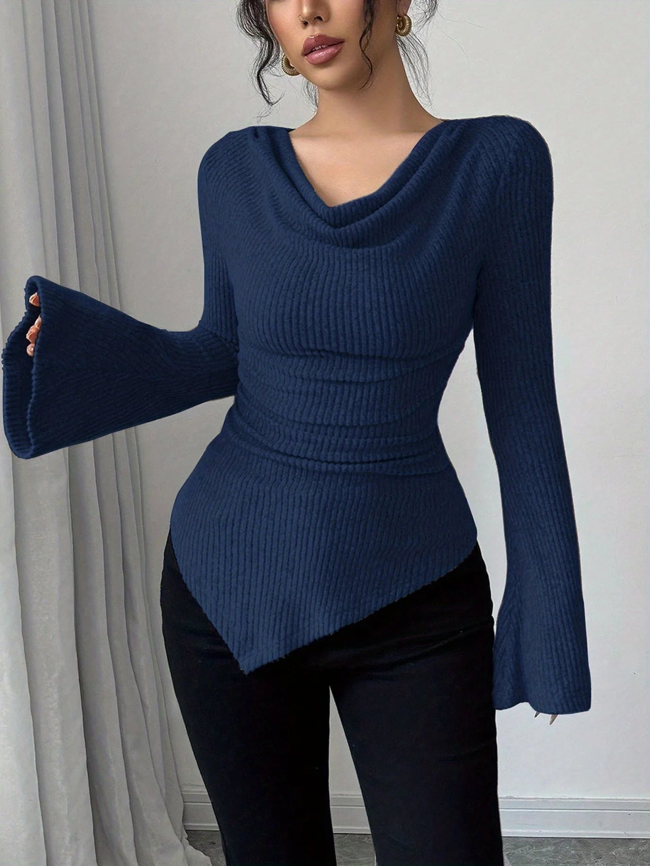 Blusa De Hombro Asimétrico
