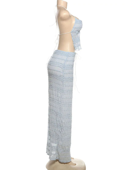 Conjunto Con Espalda Descubierta