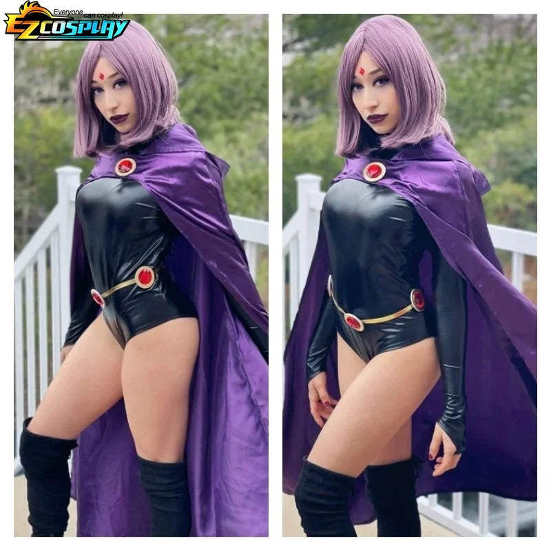 Disfraz de Cosplay de Teen Titans Raven