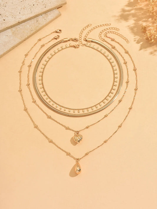Collar de 4 Capas en Tono Dorado - foto 1