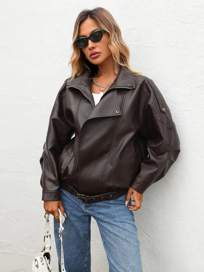 Chaqueta de Piel Sintética