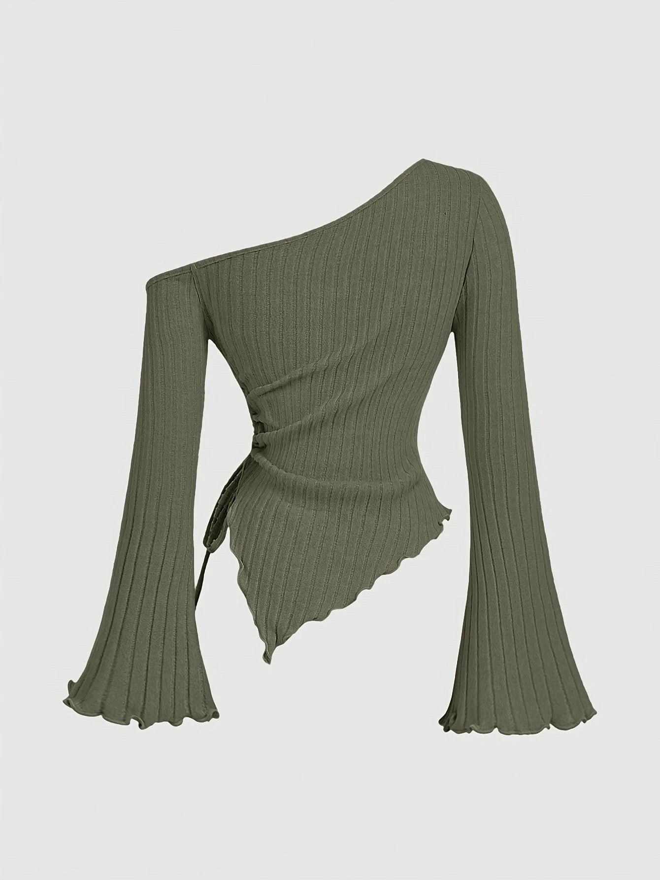 Blusa Con Hombro Asimétrico