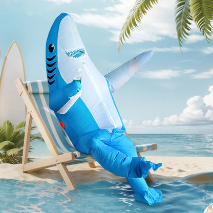 Traje Inflable con Diseño de Tiburón