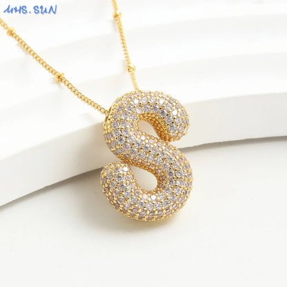 Collar Con Letra De Globo