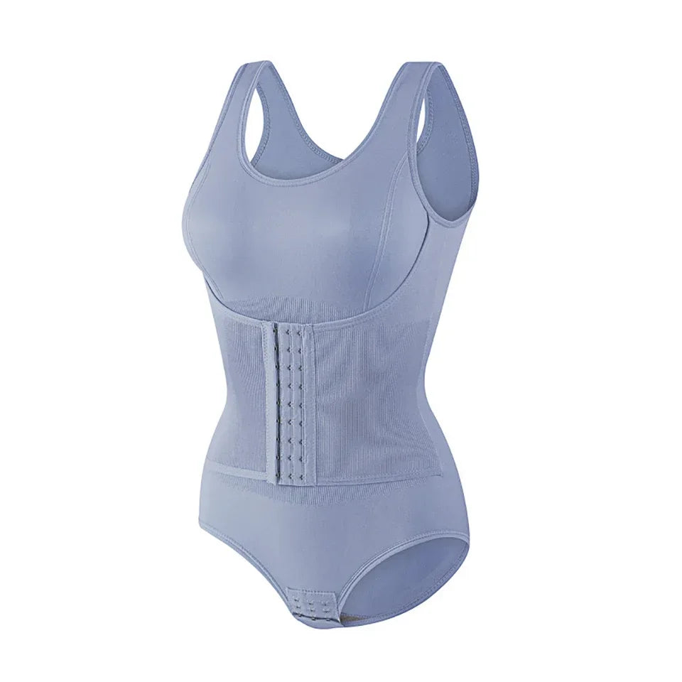 Body moldeador con cinturilla de broches integrada - Azul / M