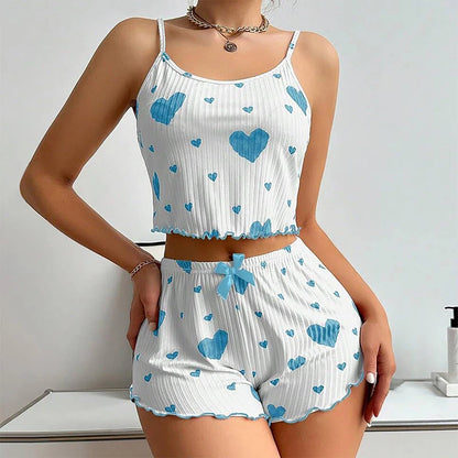 Conjunto de Pijama con Corazones