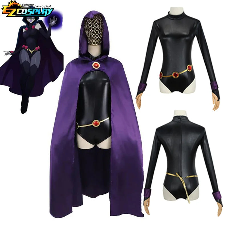 Disfraz de Cosplay de Teen Titans Raven