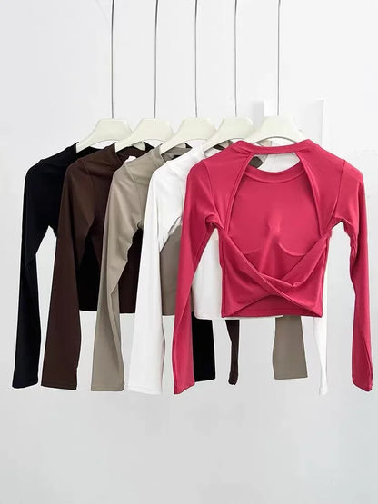 Blusa Deportiva Con Espalda Descubierta